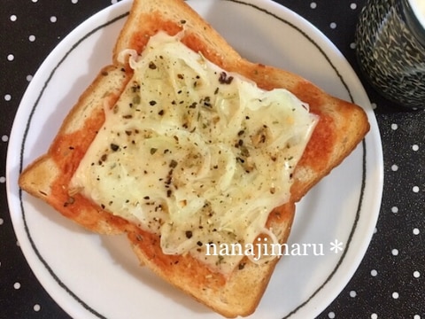 【モーニング☆】玉ねぎとチーズのトースト